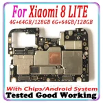 Motherboard Xiaomi Mi 8 Lite 8lite Mainboard 64GB 128GB ROM Unlocked