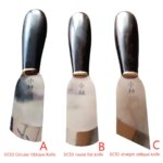 Handmade Leather Thinning Knife DC53 High end Leather Craft Mirror Polishing Shovel Thinning Oblique Cutting Knife DIY Tool (New)