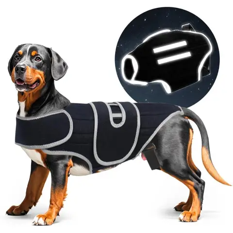S1802dd0301d64564bddb5ee4c26b8730d_480x480q75 ComfortFlex Dog Back Support Brace – Relieves IVDD Hip Dysplasia Arthritis & Spinal Injuries – Breathable Design Spinal Brace (New) - Image 1