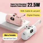 Xiaomi 30000mAh Capsule Power Bank Fast Charge Portable Mobile Power Supply Emergency External Battery Type C iPhone Bangladesh (New)