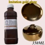 350ML Ceramics Imitation Gold Glaze Handmade Make Ceramic Handicrafts Coloring Medium Temperature Imitation Gold Metallic Glaze (New)