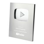 Blank YouTube Creator Award , YouTube Play Button Award, YouTube Award Plaque Wholesale (New)