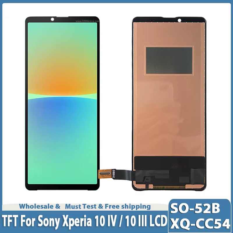 6.0" TFT For Sony Xperia 10 IV LCD Display XQ-CC54 Touch Screen Digitizer Assembly For Sony 10 III SO-52B SOG04 XQ-BT52 LCD