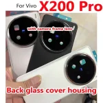 6.78” Best Back Battery Cover Glass Panel Rear Housing Vivo X200 Pro Case Phone with Camera Frame Lens X200Pro Bangladesh (New)