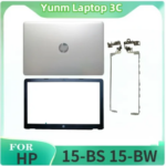 Silver Laptop LCD Back Cover/Front Bezel/Hinge/Palm Plate HP 15-BS