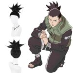High-Quality Anime Jiraiya Uchiha Madara Nara Shikamaru Cosplay Synthetic Hair Unisex Daily Party Role Play Heat-Resistant Wig (New)