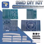 SMD NE555 CD4017 Rotating Flashing LED Components SMT LQFP44 Soldering Practice Board Electronic Circuit Training Suite DIY Kit (New)