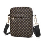 Fashion Printing Mens Phone Bag PU Leather Man Small Pouch Crossbody Shoulder Bag Vintage Style Men Mini Shoulder Bag Bolsa Sac (New)