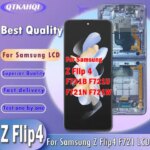 67 Samsung Z Flip4 LCD SM-F721 Display Screen Assembly Samsung Z Flip 4 LCD F721 F721B Repair (New)