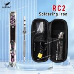HGLRC RC2 Soldering Iron OLED HD Display Smart Constant Temperature Compatible with TS / T12 Soldering Lron Tips for FPV (New)