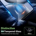 2PCS For OnePlus Pad 2 Tempered Glass Screen Protector 12.1 inch Tablet Bubble Free HD Anti-Scratch Protective Film (New)