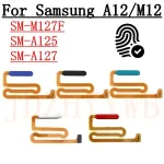 Home Button Menu Return Key Fingerprint Sensor Flex Cable With Power Button Samsung Galaxy A12 A125 A127 M12 M127F Bangladesh (New)