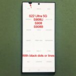 With Defects AMOLED for Samsung Galaxy S22 Ultra 5G S908U S908 S908B LCD Display Touch Screen Digitizer Assembly 100% Testing (New)