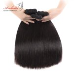 Double Drawn Bone Straight Hair Weave Bundles Vrigin Hair Extension Natural Color Thick Ends Hair Bundles Arabella Hair Bundles (New)