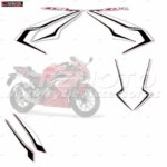 For CBR500R CBR 500R Motorcycle Body Decoration Sticker Waterproof Reflective Exterior Protective Sticker Kit (New)