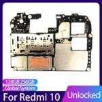 64GB 128GB Motherboard For Xiaomi RedMi 10 Unlocked Logic Board Main Circuits Board With Full Chips Android System