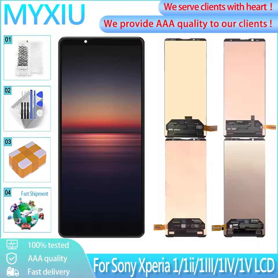 OEM Used For Sony Xperia 1 1ii 1iii 1iv 1V LCD Touch Screen Digitizer Replacement For Sony Xperia 1/1ii/1III/1IV/1V LCD Display