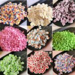 100g/Lot Bright Colors Rainbow Boll Sun Skull Milk Polymer Clay Slices Soft Pottery Sprinkles for Slime Decoration DIY Crafts (New)