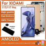 6.67'AMOLED 120Hz For Xiaomi Mi 11T 21081111RG LCD Display Touch Panel Screen Digitizer For Xiaomi 11T Pro 2107113SG Display