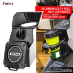For SYM HUSKY 300ADV Motorcycle HUSKY ADV300 Special Bracket With Stand Water Cup Beverage Water Drink Cup Holder + Hook (New)