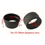 2Pcs Rubber Eyepiece Cover Guards Eye Cup for Biological Stereo Microscope Telescope Monocular Binoculars (New)