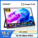 KINHANK 4K Portable Monitor 18.4" Big Size Laptop External Display 8Bit+FRC Second Screen USB-C HDMI for Xbox PS5 Switch Phones (New)