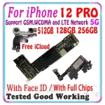 512gb 256gb 128GB iPhone 12 Pro Motherboard With Face ID Free (New)
