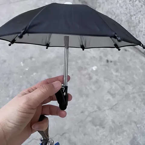 S5eddc1c2c822498783db322b1b535b98q_480x480q75 1pc Mobile Phone Sunshade Stand with Clip | Mini Anti-UV & Anti-Glare Phone Sun Visor for Outdoor Beach Photography & Car (New) - Image 1
