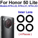 Rear Camera Lens Glass with Adhesive Sticker Huawei Honor 50 Lite NTN-LX1 LX3 LX22 Back Camera Glass Inner Outer Lens Parts (New)