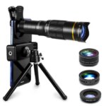 32x Professional Telescope Monocular HD Zoom Phone Lens Camera Telephoto With Tripod Metal Telescope For Tourism Camping (New)