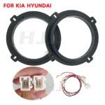 2pcs Car 6.5 Inch Speaker Adapter Mount Pad 6.5" Sub Woofer Audio Special Lossless Plug Suitable For Hyundai Ix35 Kia K3 K5 (New)