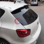 For SEAT Ibiza 6J Mk4 5 Door Car Rear Roof Wing Spoiler 2008 To 2017 Lip ABS Glossy Black white Or Carbon Fiber Look Body Kit (New)