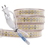 240leds/m SMD 5730 led strip 220v 110V flexible waterproof led tape 5630 1m 2m 5m 10m 20m 50m 100m + Power EU plug / US plug (New)