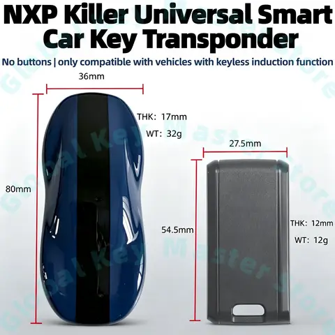 S65e7ecc093484c698099298b393fc344N_480x480q75 Nxp Killer Universal Smart Car Key Does Not Have Button Functions Only Supports Vehicles with Key Sensing and Allows the Owner to Self-Match the Key (New) - Image 1
