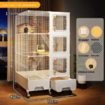 Large Squirrel Cage Multi-Level Enclosure for Flying Squirrels & Chinchillas Secure Pet Mansion Ultra High Encryption Pet Villa (New)