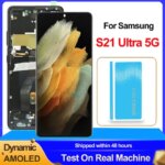 Dynamic AMOLED 6.8" For Samsung S21 Ultra 5G Display Touch Screen Digitizer Assembly SM-G998 SM-G998B/DS LCD Replacement Parts (New)