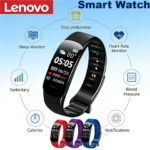 Lenovo C1 Plus Smart Watch Bluetooth Step Counting Sports Bracelet Fitness Tracker Heart Rate Blood Pressure Sleep Men Women (New)
