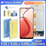 6.51'' For Vivo Y20 V2029 / Y20i V2027 V2032 LCD Display Touch Screen For Vivo Y20S Screen Replacement For Vivo Y12s Display (New)