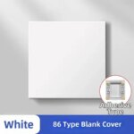 Home Decoration 86 Type Wall Hole Cover Self-adhesive 4 Colors Switch Socket Cover Plate Wall Blank Panel Electrical Supplies (New)