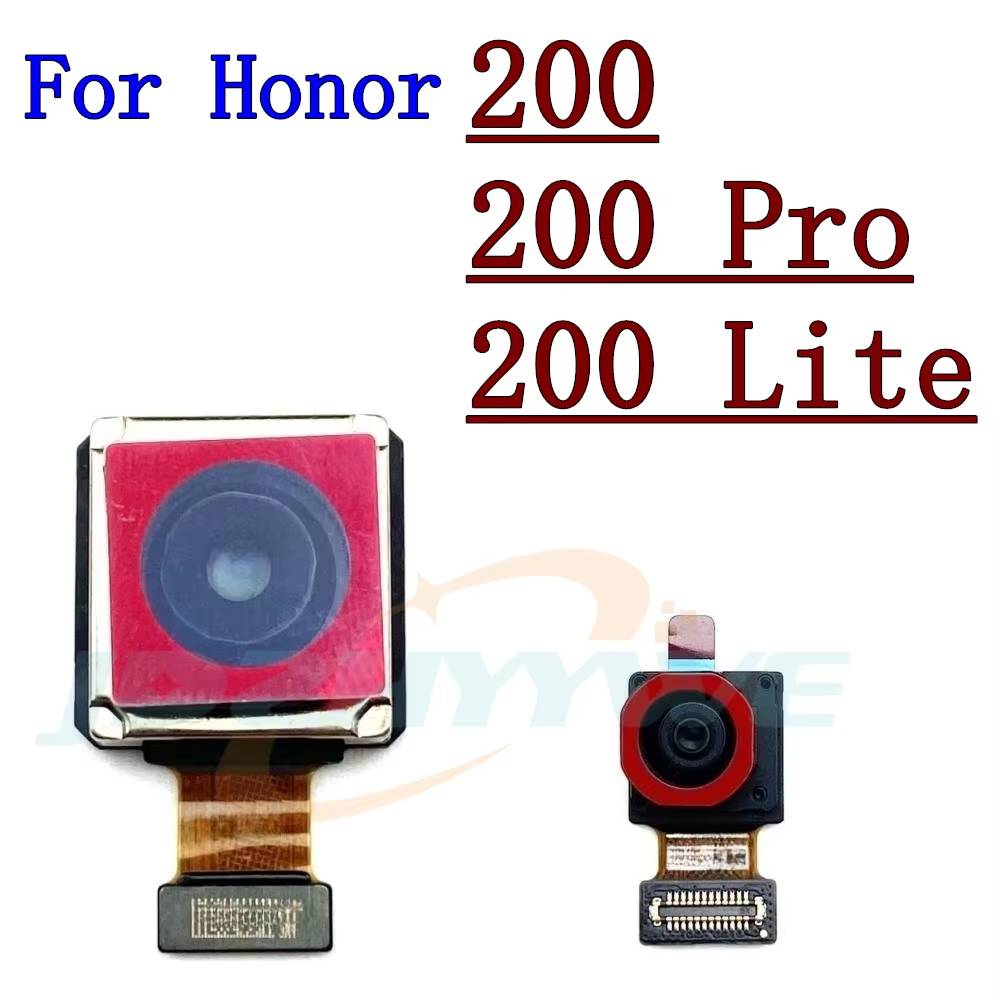 Front Rear Camera For Huawei Honor 200 Pro 200Lite Frontal Selfie Wide Back Facing Main Camera Module Flex Cable Parts