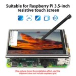 3.5 Inch Touch Screen with Protective Case 450*320 Resolution TFT LCD Display for Raspberry Pi 3B+ 2B B+ With/ Without Fan (New)