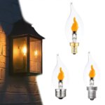 Flickering Flame Light Bulbs E12/E14/E27 LED Flickering Flame Decoration Light Bulbs More Realistic Fire Effect Candelabra Base (New)
