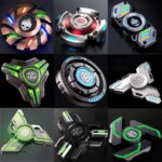 Metal Luminous Hand Fidget Spinner Magnetic Push Coin Rotating Spinning Top Tip EDC Stress Relief Pocket Toy Anti Anxiety Adults (New)