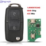 jingyuqin Remote for VW/VOLKSWAGEN Beetle Bora Golf Passat Polo Transporter T5 1J0959753AG / HLO 1J0959753AG/1M0959753E (New)