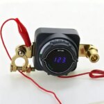 12/24V Digital Display Battery Disconnect Switch 300A High Current Rotary Knob for Car Power Protection Safety Cut Off Device (New)