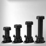 1Pcs Plastic Adjustable Height Cupboard Foot Cabinet Leg 5/6/8/10/12/15cm Plinth Furniture Feet Levelling Foot for Table Cabinet (New)