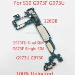 1pcs 100% Unlocked Motherboard For Samsung Galaxy S10 G973F SM-G973F/DS S10 G973U SM-G973U SM-G9730 Replace Part