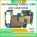 For Samsung Galaxy A30s A307F Motherboard Full Chips SM-A307F Unlocked  64GB 128GB 1/2 SIM  Main logic board Tested Android OS (New)