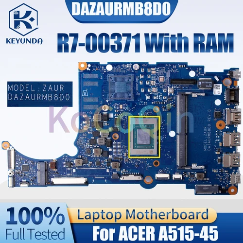 S878bf0bc95ea4d73acac5cb259c05ba4l_500x500 ACER A515-45 Notebook Mainboard DAZAURMB8D0 R7-00371 With RAM Motherboard Test - Image 1