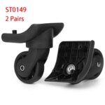 GUGULUZA 2Pairs Luggage Replacement Wheels Suitcase Trolley Caster Repair Parts Universal Wear-resistant Travel Case Wheel (New)